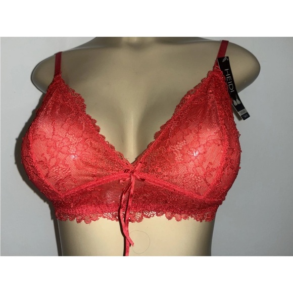 Red Lace Bralette - Picture 2 of 4